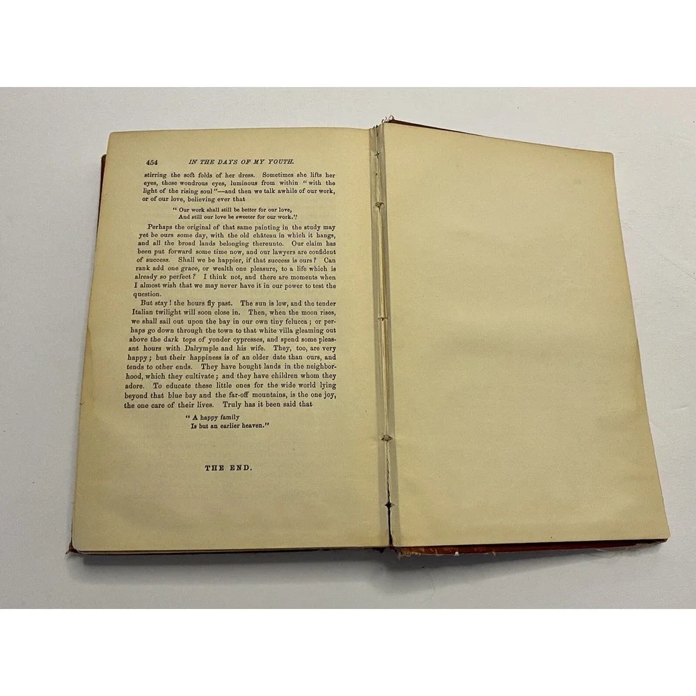 In The Days Of‎ My Youth A Novel By Amelia Edwards Antique 1874